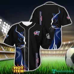 Columbus Blue Jackets Black Baseball Jersey Shirt For Fans Product Photo 1