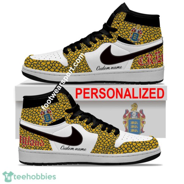 C.R. England Air Jordan Hightop Shoes Personalized Crocodile Skin Pattern For Big Fans - C.R. England Air Jordan Hightop Shoes Personalized Design 2