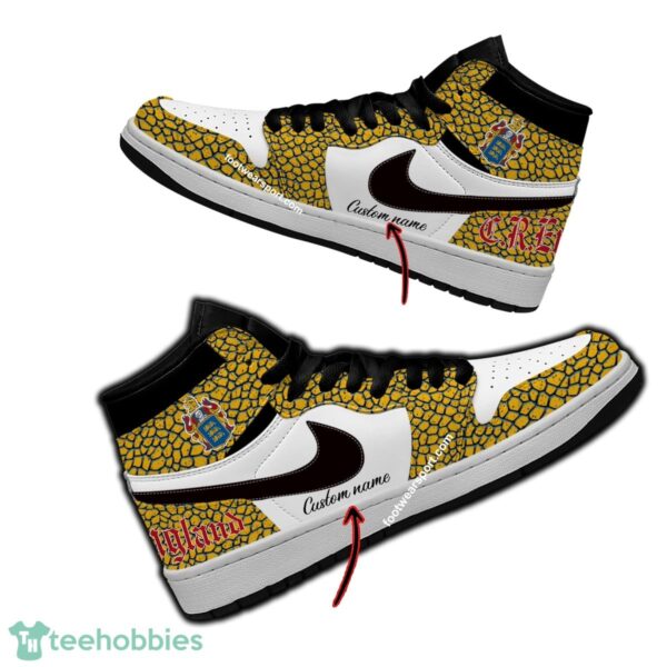 C.R. England Air Jordan Hightop Shoes Personalized Crocodile Skin Pattern For Big Fans - C.R. England Air Jordan Hightop Shoes Personalized Design 1
