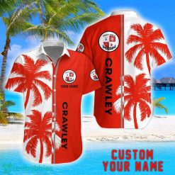 Crawley Town Coconut Pattern Hawaiian Shirt And Shorts Personalized Name Unique Gift For Summer Product Photo 1
