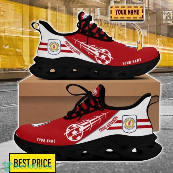 Crewe Alexandra Custom Name Sneakers Limited Max Soul Shoes For Men Women Product Photo 2