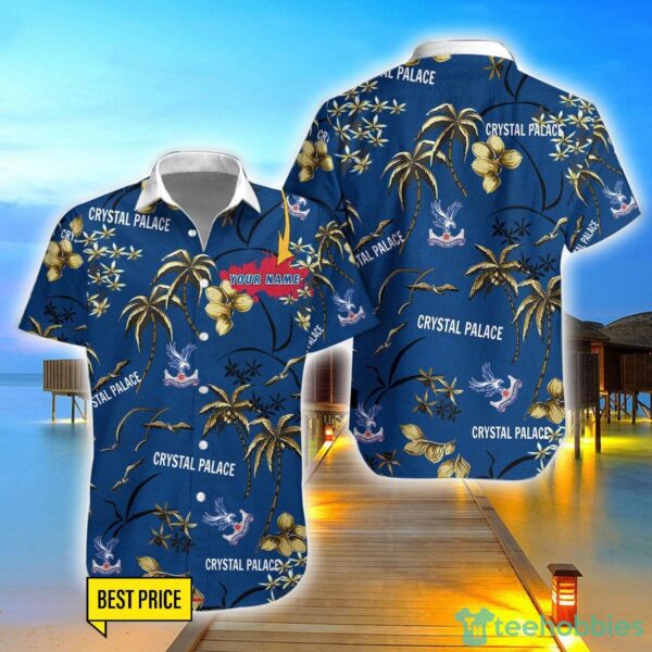 Crystal Palace F.C 3D Hawaiian Shirt And Shorts Custom Name Beach Shirt Product Photo 1