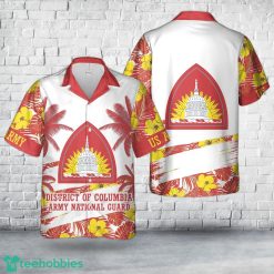 Custom Name US Army District of Columbia Army National Guard 3D Hawaiian Shirt Beach Team Gift Product Photo 1