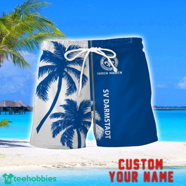 Darmstadt 98 Coconut Pattern Hawaiian Shirt And Shorts Personalized Name Unique Gift For Summer Product Photo 2