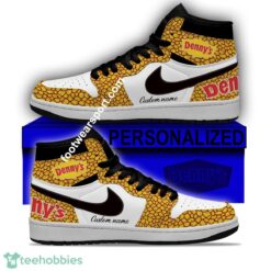 Denny's Air Jordan Hightop Shoes Personalized Crocodile Skin Pattern Full Print - Denny's Air Jordan Hightop Shoes Personalized Design 1