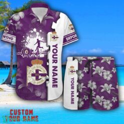 Deportivo Tropical Combo Hawaiian Shirt And Shorts Personalized Name For Fans Product Photo 1