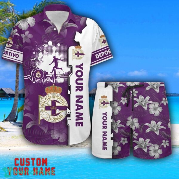 Deportivo Tropical Combo Hawaiian Shirt And Shorts Personalized Name For Fans Product Photo 1