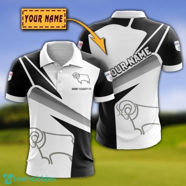 Derby County 3D Polo Shirt Custom Name For Fans Product Photo 1