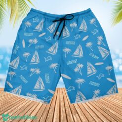 Detroit Lions Sailboat and Coconut Pattern Beach Shorts For Fans Product Photo 2