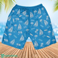 Detroit Lions Sailboat and Coconut Pattern Beach Shorts For Fans Product Photo 3