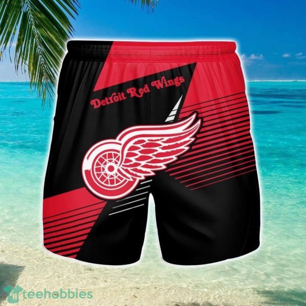 Detroit Red Wings 3D Beach Shorts Summer Vacation Gift For Men Product Photo 1