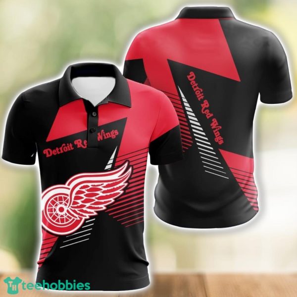 Detroit Red Wings 3D Polo Shirt Team Ideas Gift Golf Lover Gift Product Photo 1