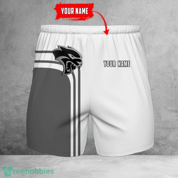 Dodge Challenger 3D Beach Shorts For Men Logo Car And Custom Name For Fans Product Photo 1