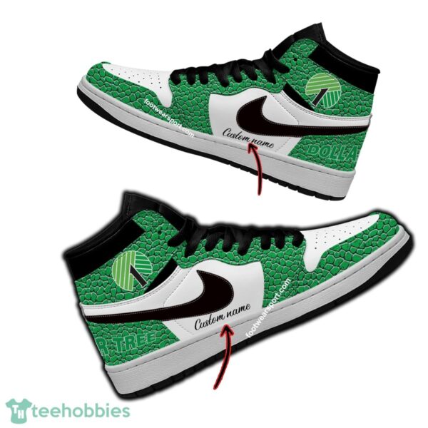 Dollar Tree Air Jordan Hightop Shoes Personalized Crocodile Skin Pattern For Men Women - Dollar Tree Air Jordan Hightop Shoes Personalized Design 1