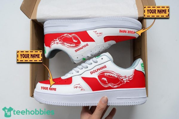 Dolphins NRL Air Force Shoes Custom Name Men Women Gift AF1 Shoes Product Photo 1