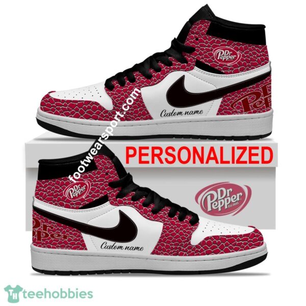 Dr Pepper Air Jordan Hightop Shoes Personalized Crocodile Skin Pattern Full Print - Dr Pepper Air Jordan Hightop Shoes Personalized Design 2
