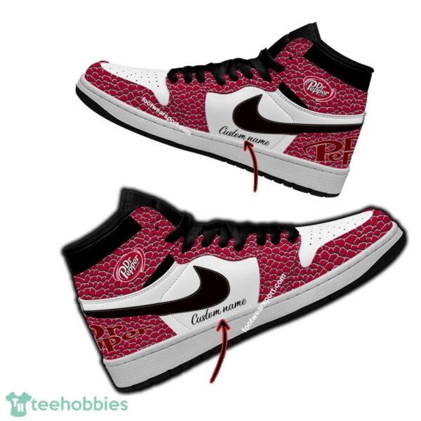 Dr Pepper Air Jordan Hightop Shoes Personalized Crocodile Skin Pattern Full Print - Dr Pepper Air Jordan Hightop Shoes Personalized Design 1