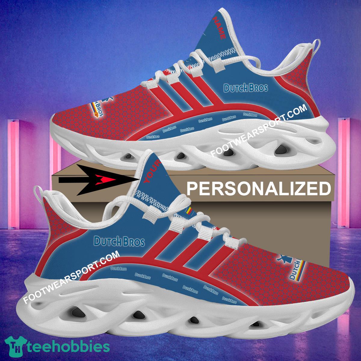 Dutch Bros Coffee Max Soul Shoes Brand For Fans Gift Badge Sport Sneaker Custom Name Max Soul Shoes - Dutch Bros Coffee Brand Max Soul Sneaker Personalized_1