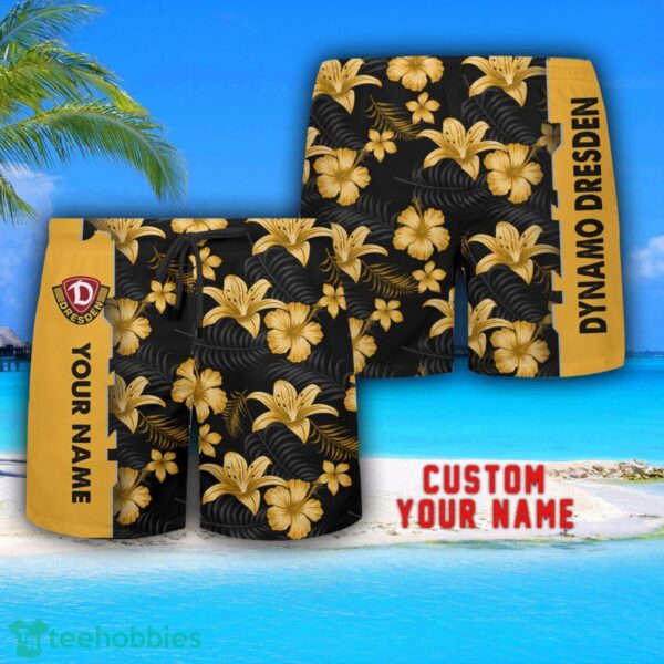 Dynamo Dresden Tropical Combo Hawaiian Shirt And Shorts Personalized Name For Fans Product Photo 3