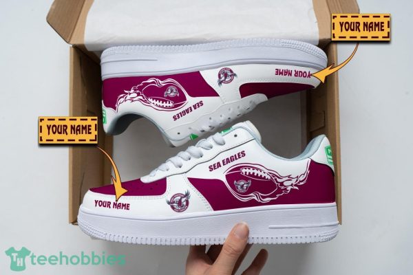 Manly Warringah Sea Eagles Air Force Shoes Custom Name Men Women Gift AF1 Shoes Product Photo 1