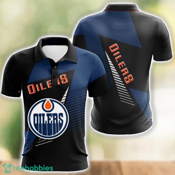 Edmonton Oilers 3D Polo Shirt Team Ideas Gift Golf Lover Gift Product Photo 1