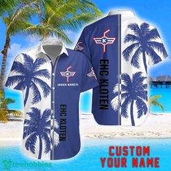 EHC Kloten Coconut Pattern Hawaiian Shirt And Shorts Personalized Name Unique Gift For Summer Product Photo 1