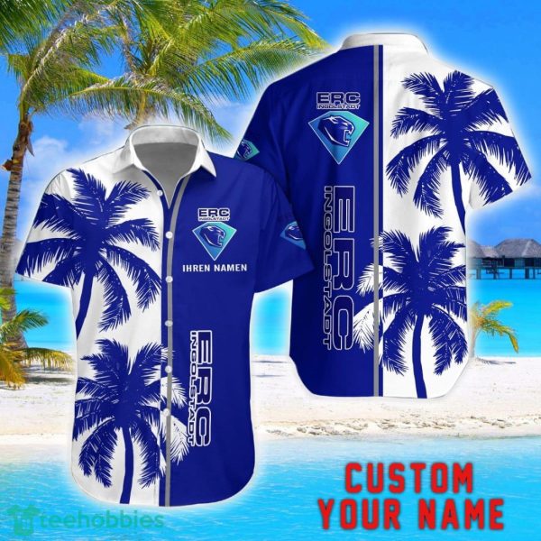 ERC Ingolstadt Coconut Pattern Hawaiian Shirt And Shorts Personalized Name Unique Gift For Summer Product Photo 1