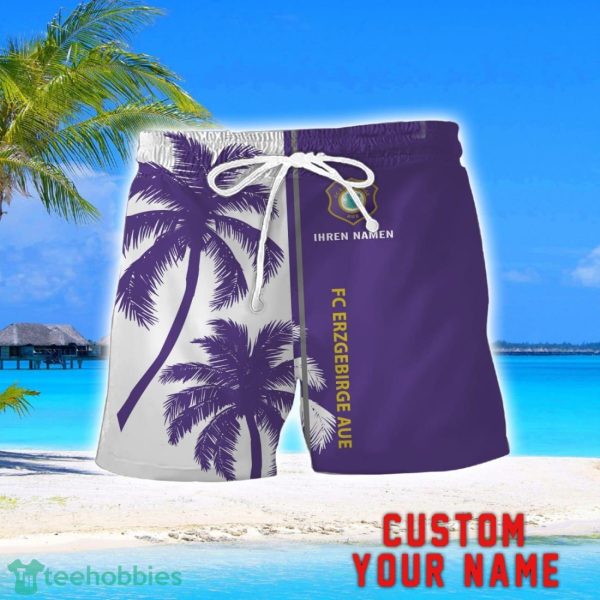 Erzgebirge Aue Coconut Pattern Hawaiian Shirt And Shorts Personalized Name Unique Gift For Summer Product Photo 2