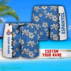 Espanyol Tropical Combo Hawaiian Shirt And Shorts Personalized Name For Fans image Espanyol Tropical Combo Hawaiian Shirt And Shorts Personalized Name For Fans Product Photo 3