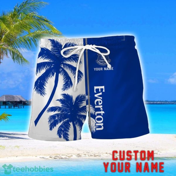Everton Coconut Pattern Hawaiian Shirt And Shorts Personalized Name Unique Gift For Summer Product Photo 2
