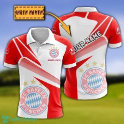 FC Bayern Munchen 3D Polo Shirt Custom Name For Fans Product Photo 1