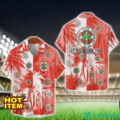 FC Dornbirn 1913 All Over Printed Logo And Coconut Pattern Hawaiian Shirt Product Photo 1