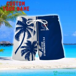 FC Grenoble Rugby Coconut Pattern Hawaiian Shirt And Shorts Personalized Name Unique Gift For Summer Product Photo 2