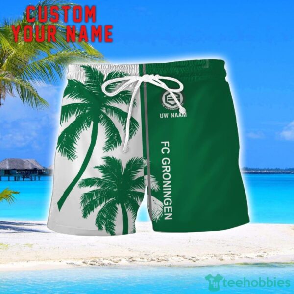 FC Groningen Coconut Pattern Hawaiian Shirt And Shorts Personalized Name Unique Gift For Summer Product Photo 2
