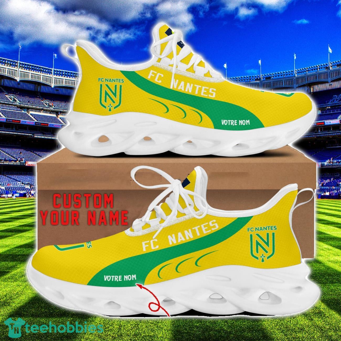 FC Nantes Max Soul Shoes Custom Name Men Women Running Sneakers Product Photo 1