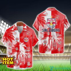 FC Red Bull Salzburg All Over Printed Logo And Coconut Pattern Hawaiian Shirt Product Photo 1