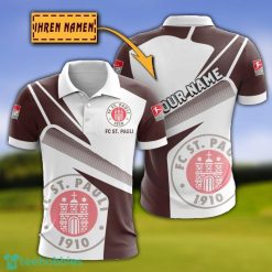 FC St. Pauli 3D Polo Shirt Custom Name For Fans Product Photo 1
