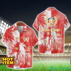 FC Zbrojovka Brno All Over Printed Logo And Coconut Pattern Hawaiian Shirt Product Photo 1