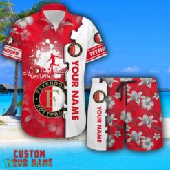 Feyenoord Rotterdam Tropical Combo Hawaiian Shirt And Shorts Personalized Name For Fans Product Photo 1