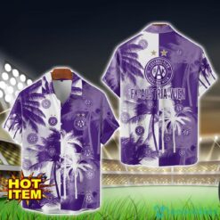 FK Austria Wien All Over Printed Logo And Coconut Pattern Hawaiian Shirt Product Photo 1
