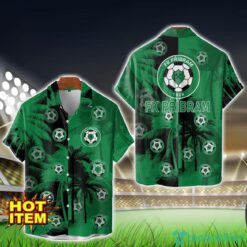 FK Pribram All Over Printed Logo And Coconut Pattern Hawaiian Shirt Product Photo 1