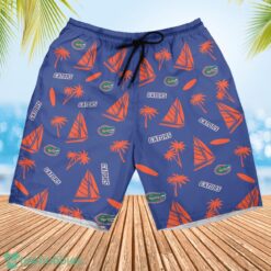 Florida Gators Sailboat and Coconut Pattern Beach Shorts For Fans Product Photo 3