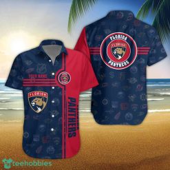 Florida Panthers Logo team 3D All Over Printed 3D Hawaiian Shirt Custom Name For Fans Product Photo 1