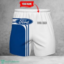 Ford 3D Beach Shorts For Men Logo Car And Custom Name For Fans Product Photo 1