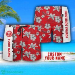 Fortuna Düsseldorf Tropical Combo Hawaiian Shirt And Shorts Personalized Name For Fans Product Photo 3