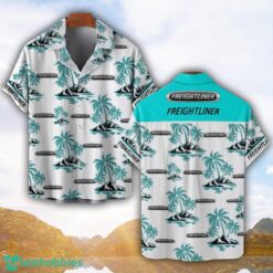 Freightliner Tropical Coconut Pattern Combo 3D Hawaiian Shirt And Shorts Product Photo 1