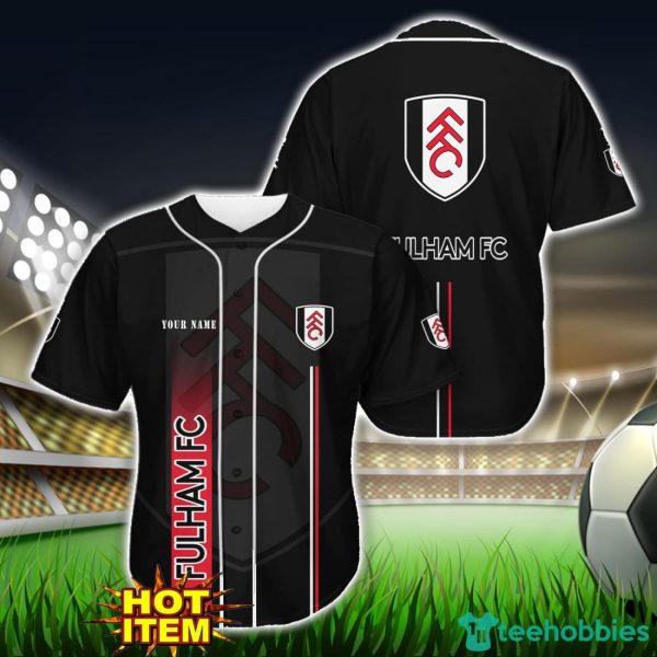 Fulham F.C Black Baseball Jersey Shirt For Fans Product Photo 1