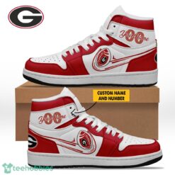 Georgia Bulldogs NCAA Personalized Name Air Jordan Hightop Shoes AJ1 Sneakers Product Photo 1