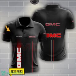GMC Polo Shirt Personalized Name Black Color Product Photo 1
