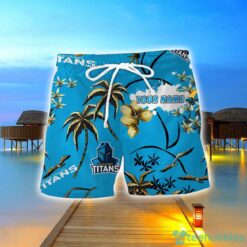 Gold Coast Titans 3D Hawaiian Shirt And Shorts Custom Name Beach Shirt Product Photo 2